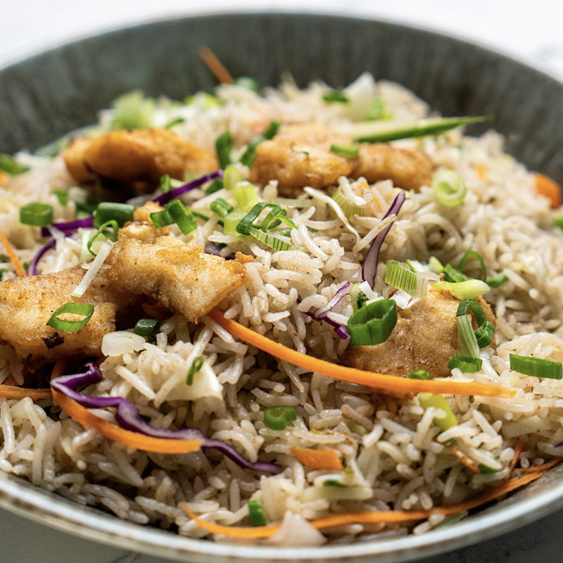 fish fried rice